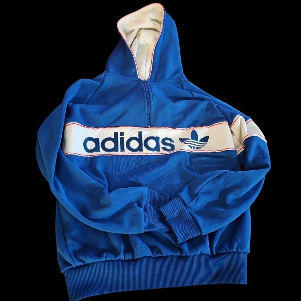 Adidas Originals SM Blue New York 1986 Hoodie Sweatshirt. - Picture 5 of 14